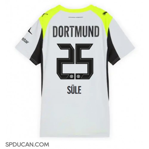 Zenski Nogometni Dres Borussia Dortmund Niklas Sule #25 Gostujuci 2025-26 Kratak Rukav